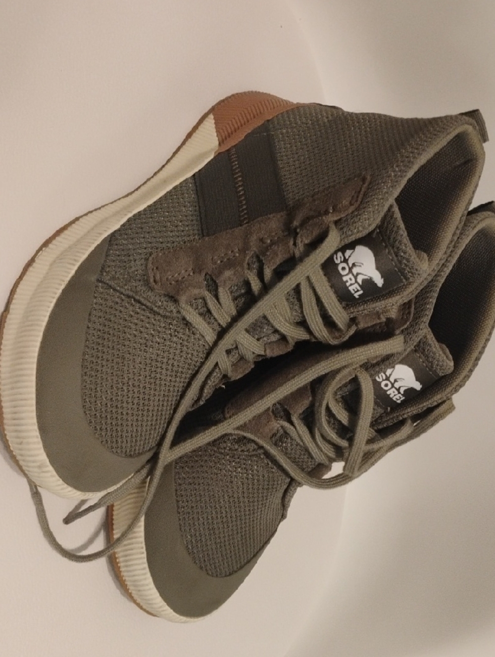 Sorel Olive Knit Lace-Up Sneaker